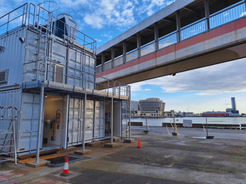 Instalación OPS en la terminal de Grimaldi del Port de Barcelona
