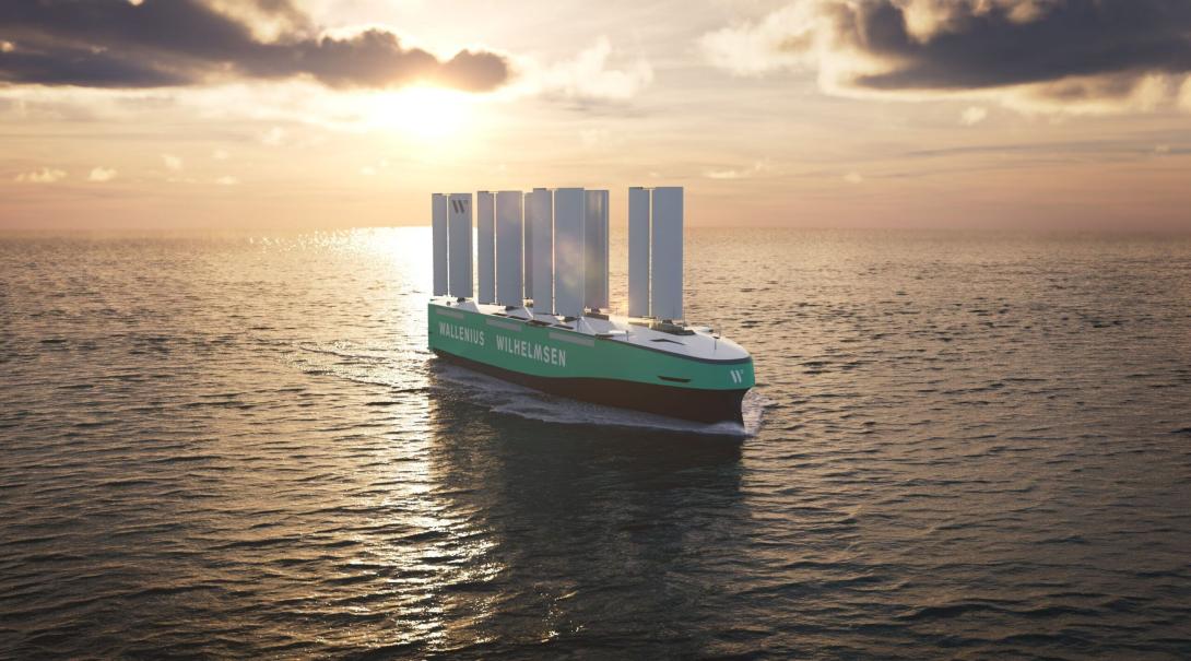 Primer buque RoRo del mundo propulsado por energía eólica