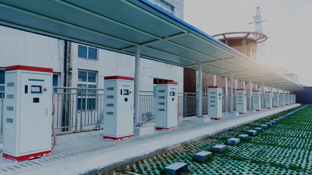 Puntos de carga para vehículos eléctricos en China. Imagen de WangAnQi