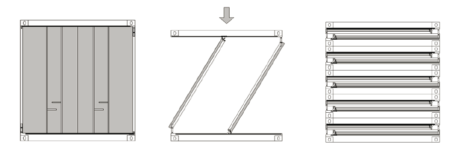 Zbox example. in addition to being a foldable container, it also integrates IoT sensors, AI, Big Data and blockchain. (Image by Zbox)