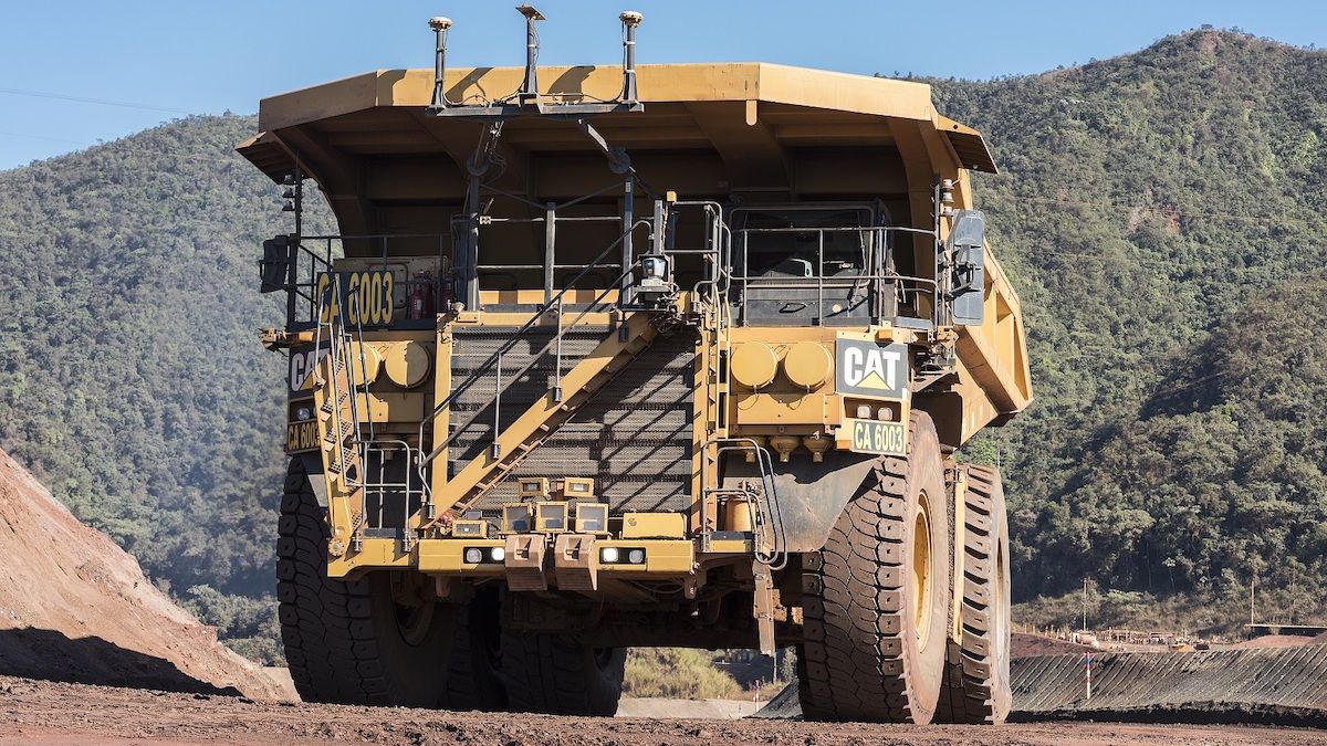 Autonomous truck of the Vale company dedicated to mining. (Vale)