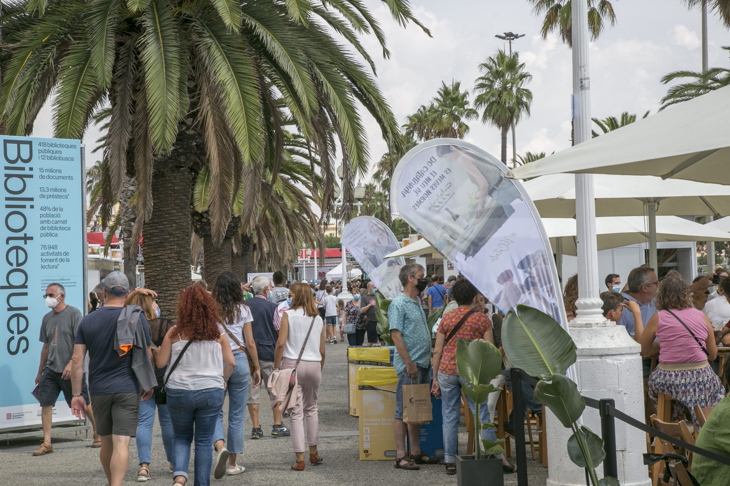El Port Vell de Barcelona es el escenario de eventos culturales como la Semana del Libro en Catalán. (Flickr)
