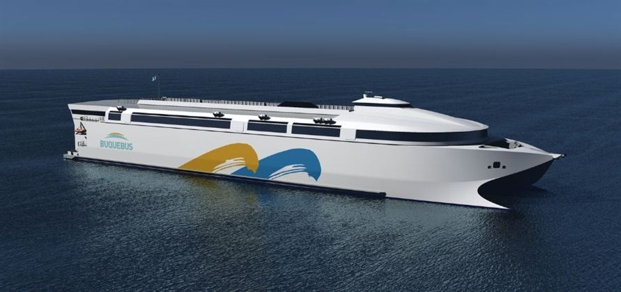 Incat Tasmania construye para Buquebus el mayor ferri del mundo cero emisiones. (Incat Tasmania)