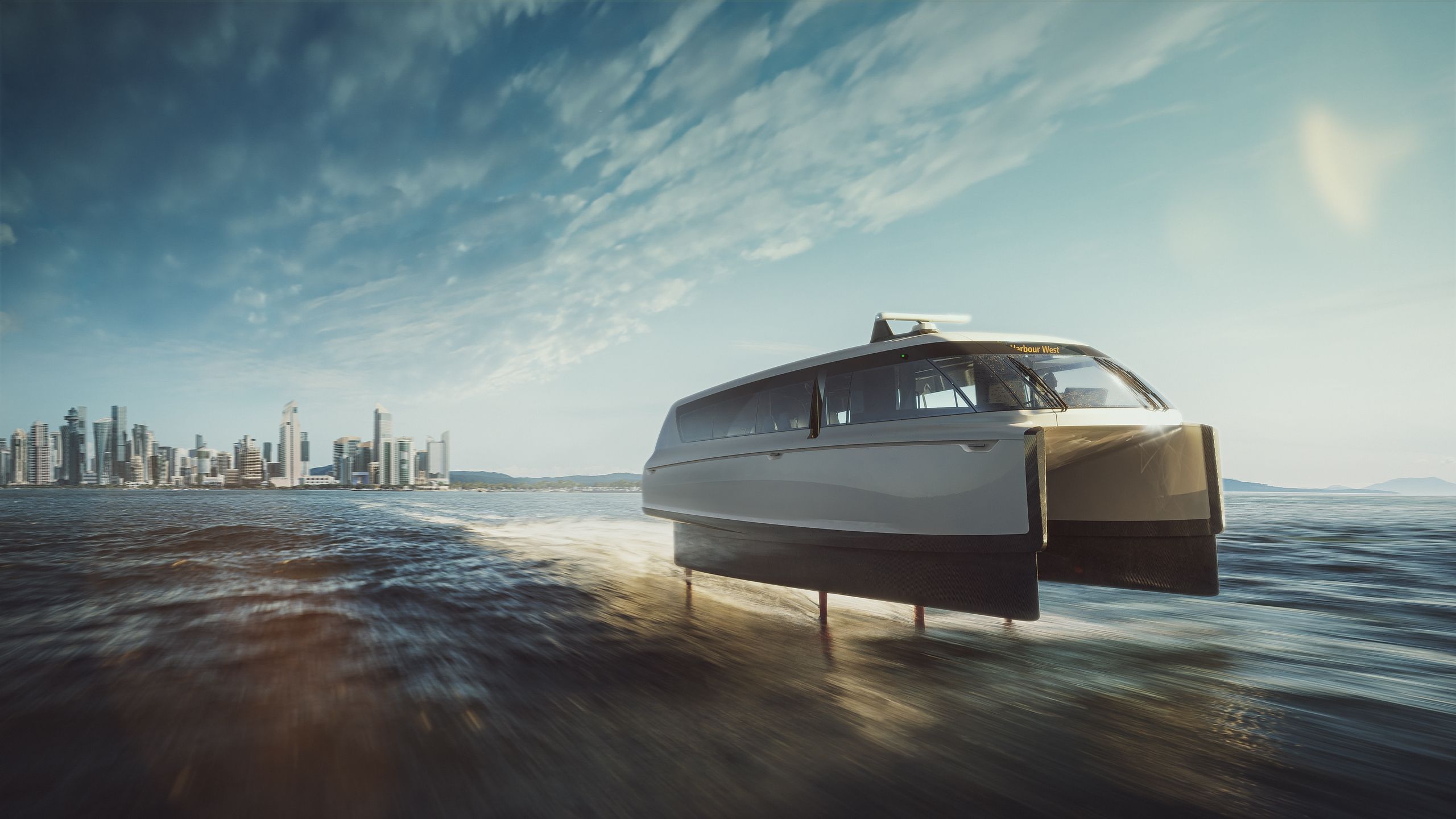  Swedish company Candela's futuristic electric ferries. (Candela)