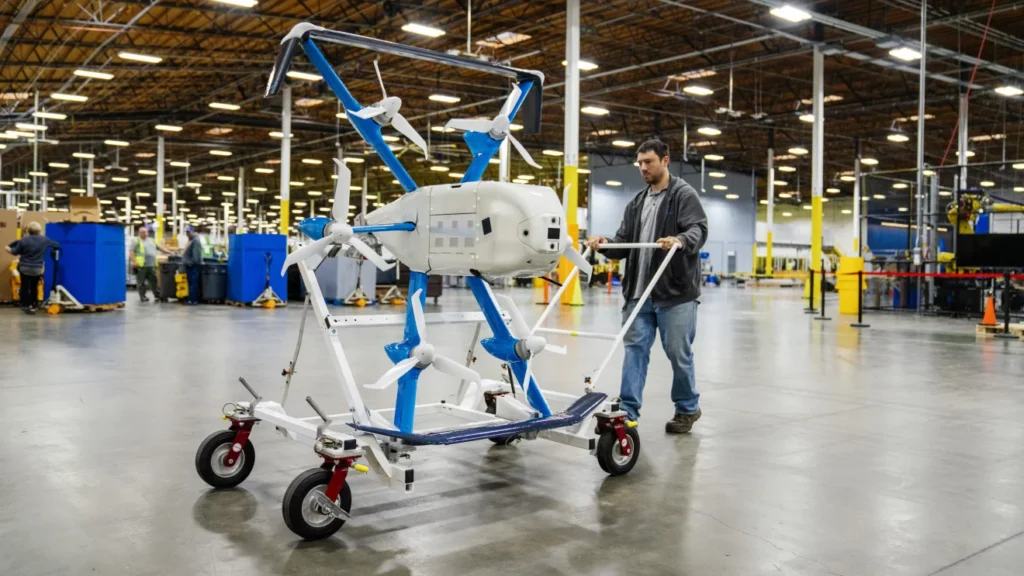 The MK30 is the prototype last-mile drone being tested by Amazon as part of its Prime Air program (Amazon).