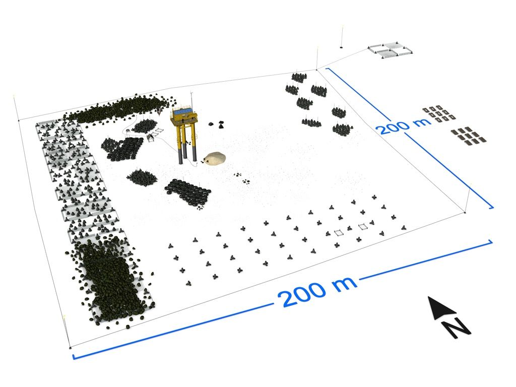 Sketch of the artificial reef at Nienhagen, on the German coast (Stylekueste/Riff Nienhagen)