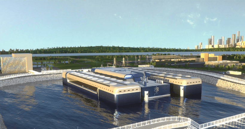 In addition to powering commercial vessels, the new reactors could be used onshore to produce electricity, heat or hydrogen, such as this concept developed by NuScale Power and Prodigy Clean Energy (Prodigy/NuScale).