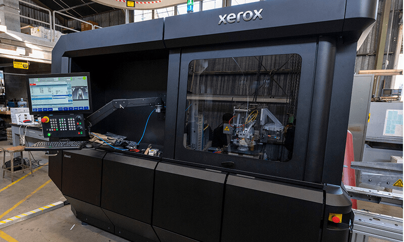 Una impresora 3D Xerox ElemX en la Escuela Naval de Postgrado de EE. UU. (USN).
