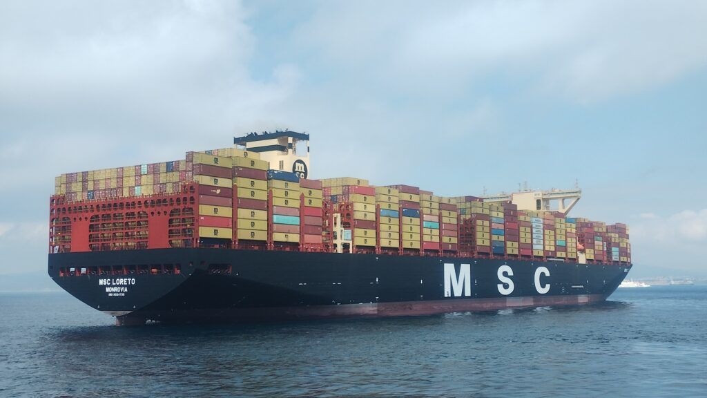 El 'MSC Loreto' tiene una capacidad de 24.300 TEU y está considerado el segundo portacontenedores más grande del mundo (CC). 