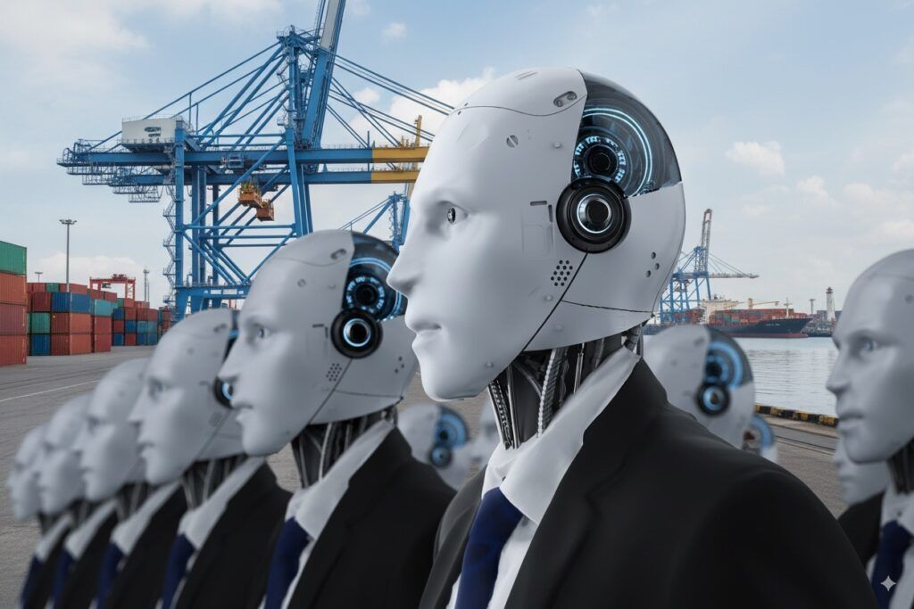 Les aplicacions a curt termini de la IA a les autoritats portuàries poden incloure la creació de contingut, sumarització, chatbots, codificació de programari i classificació de dades. Aquestes funcions poden donar suport a la planificació estratègica, gestió de tecnologia, desenvolupament de talent i monitoratge del rendiment. (FP / PierNext).