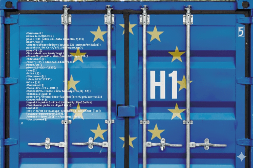 El sistema H1 es el nuevo modelo electrónico de declaración de importaciones en la Unión Europea, diseñado para sustituir al tradicional Documento Único Administrativo (DUA). (FP/PierNext)