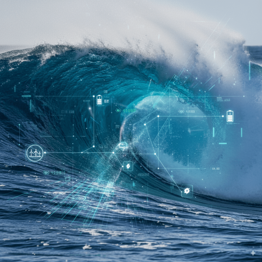 L'oceà emmagatzema una energia inesgotable: les onades tenen potencial per generar més electricitat que el consum mundial actual (PierNext).