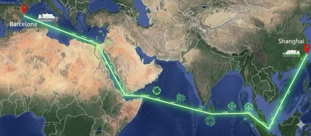 Aquest corredor marítim verd estratègic té el repte de reduir les emissions del transport marítim entre Barcelona i Shanghai i promourà la digitalització dels processos logístics (PierNext).